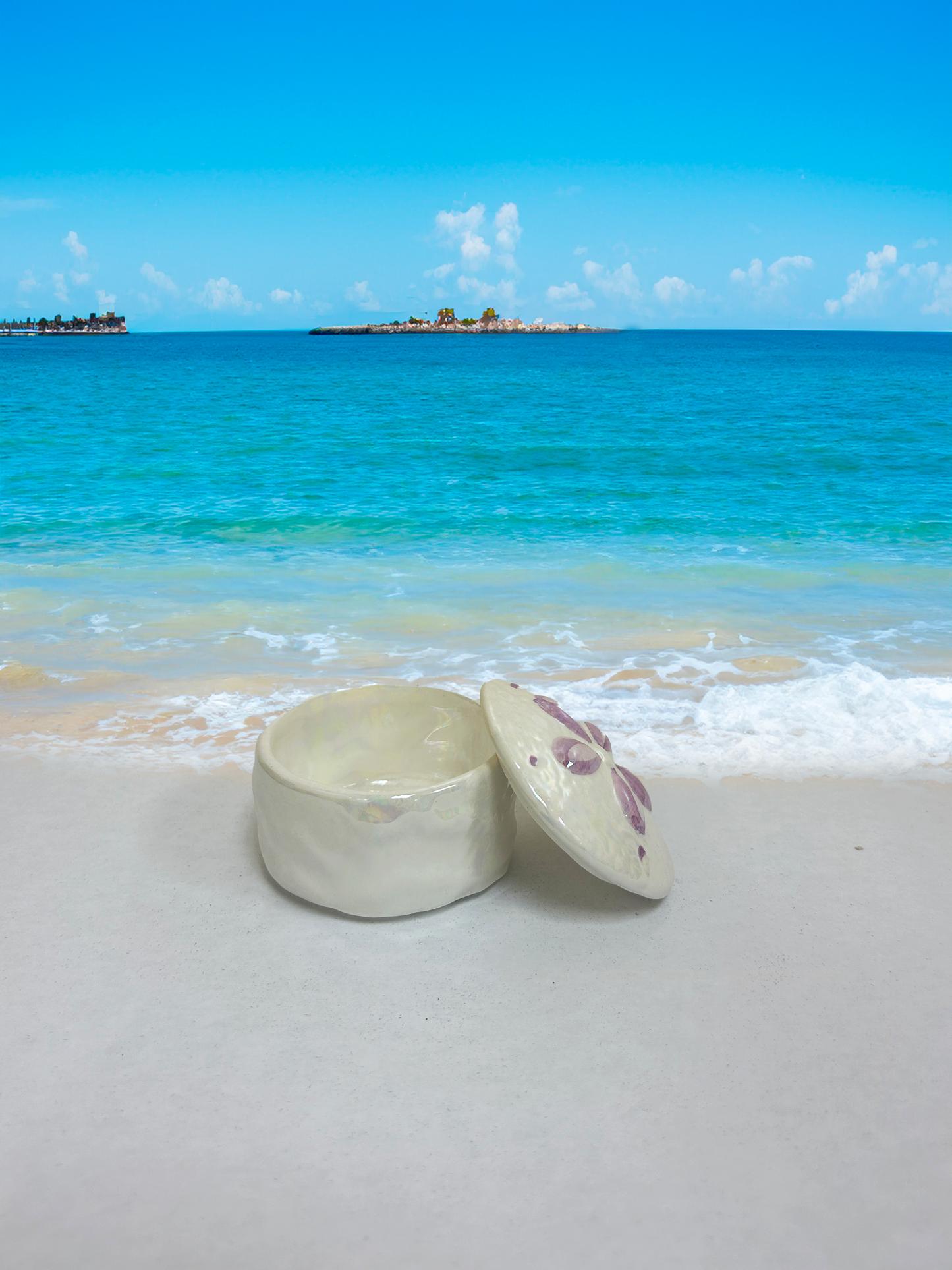 Pearlescent Sand Dollar Dish